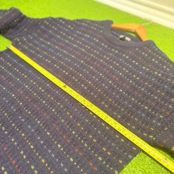 Vintage 90s JANTZEN Men's XL 3D Knit Sweater Grandpacore Chunky Gorpcore - Picture 6 of 7